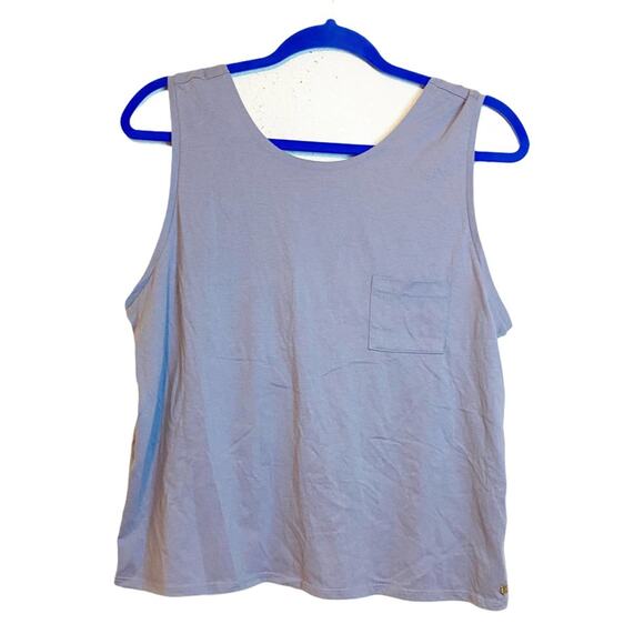 FABLETICS Purple Makena Twist Open Back Activewear Tank Top Size Large - Picture 2 of 9